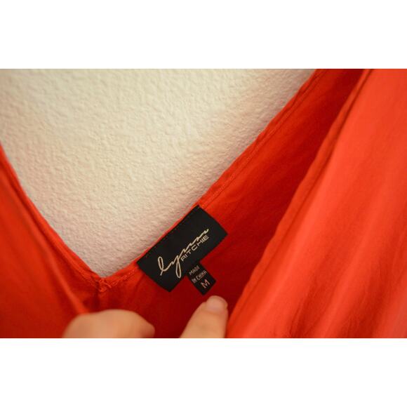 Y2K Silk Sheath Dress Handkerchief Hem Size Large - Picture 6 of 8